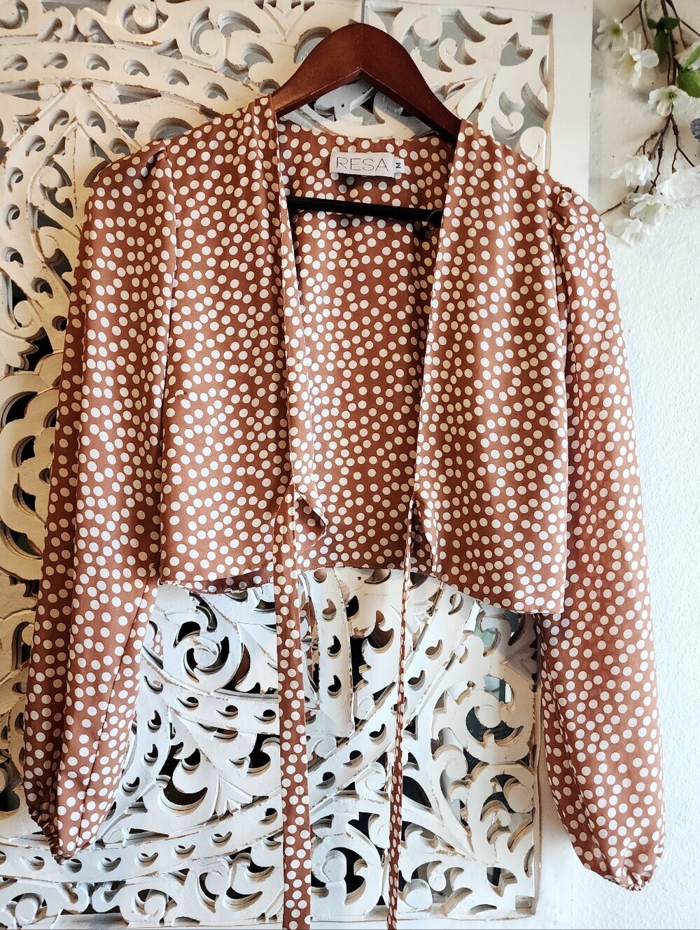 RESA CHA CHA CHA TERRACOTA POLKA DOT NWOT SIZE MEDIUM - Picture 10 of 15
